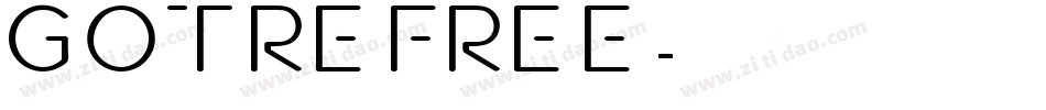 Gotre FREE字体转换